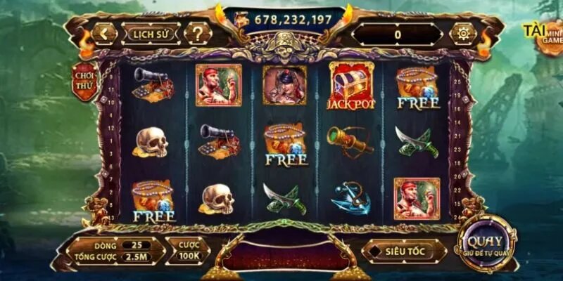 Game nổ hũ đổi thưởng Pirate King kịch tính